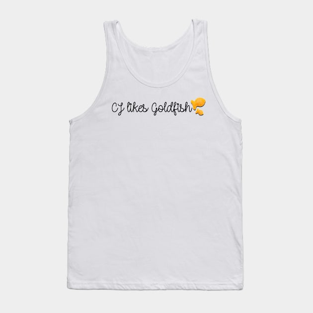 West Wing CJ likes Goldfish Tank Top by baranskini